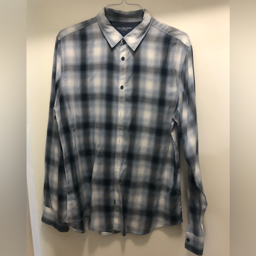 Calvin Klein Button Down Shirt, Size L